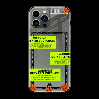 Duty Free Purchase Phone Cover | Glass Case