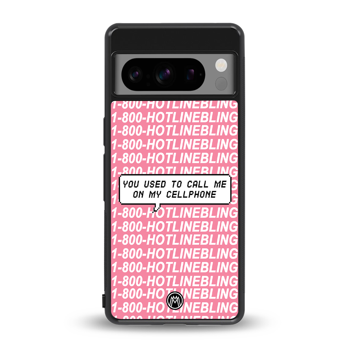 1800 hotline bling back phone cover | glass case for google pixel 8 pro