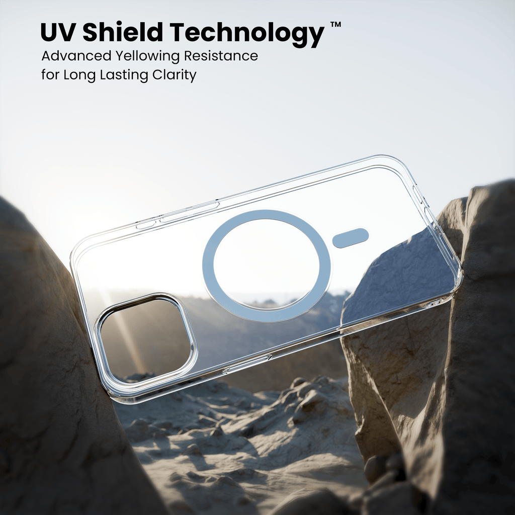 Anti Yellow Magsafe Clear Case for iPhone 12