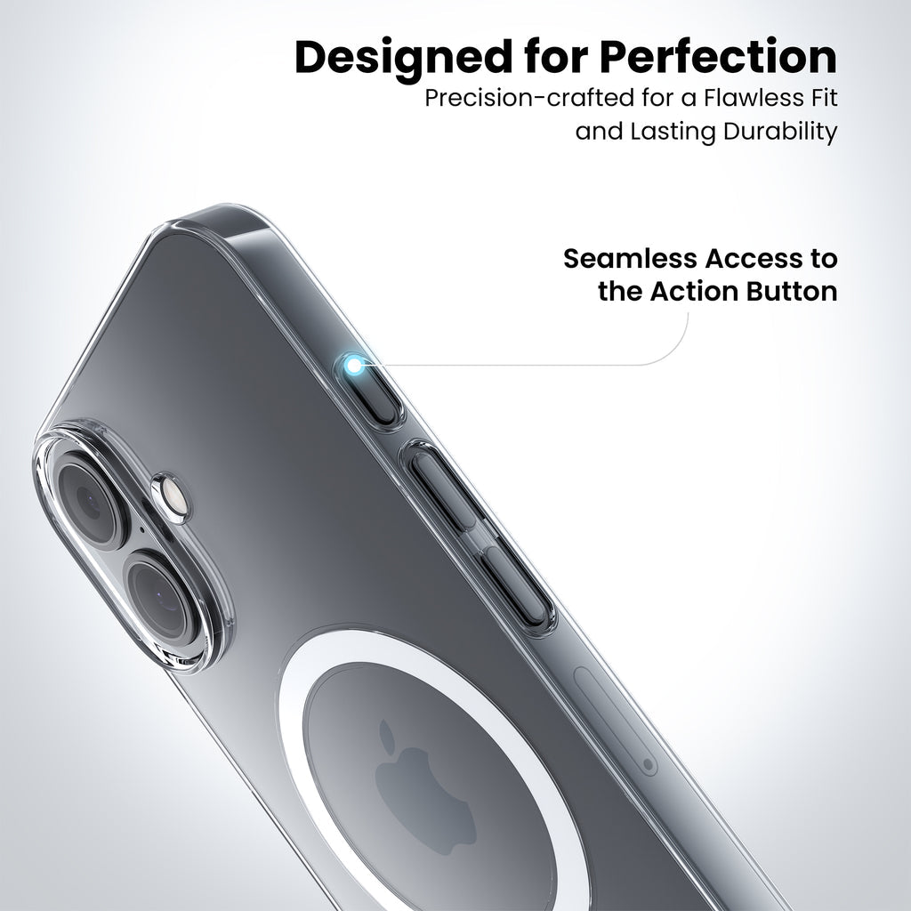 Anti Yellow Magsafe Clear Case for iPhone 17