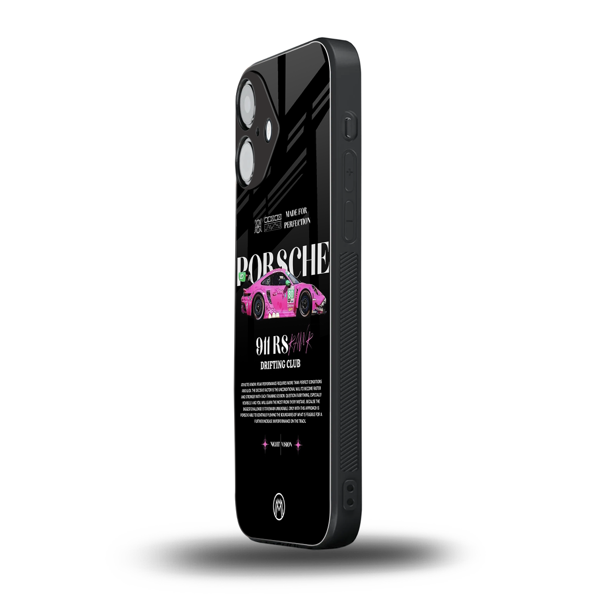911 drifting club back phone cover | glass case for iphone 16