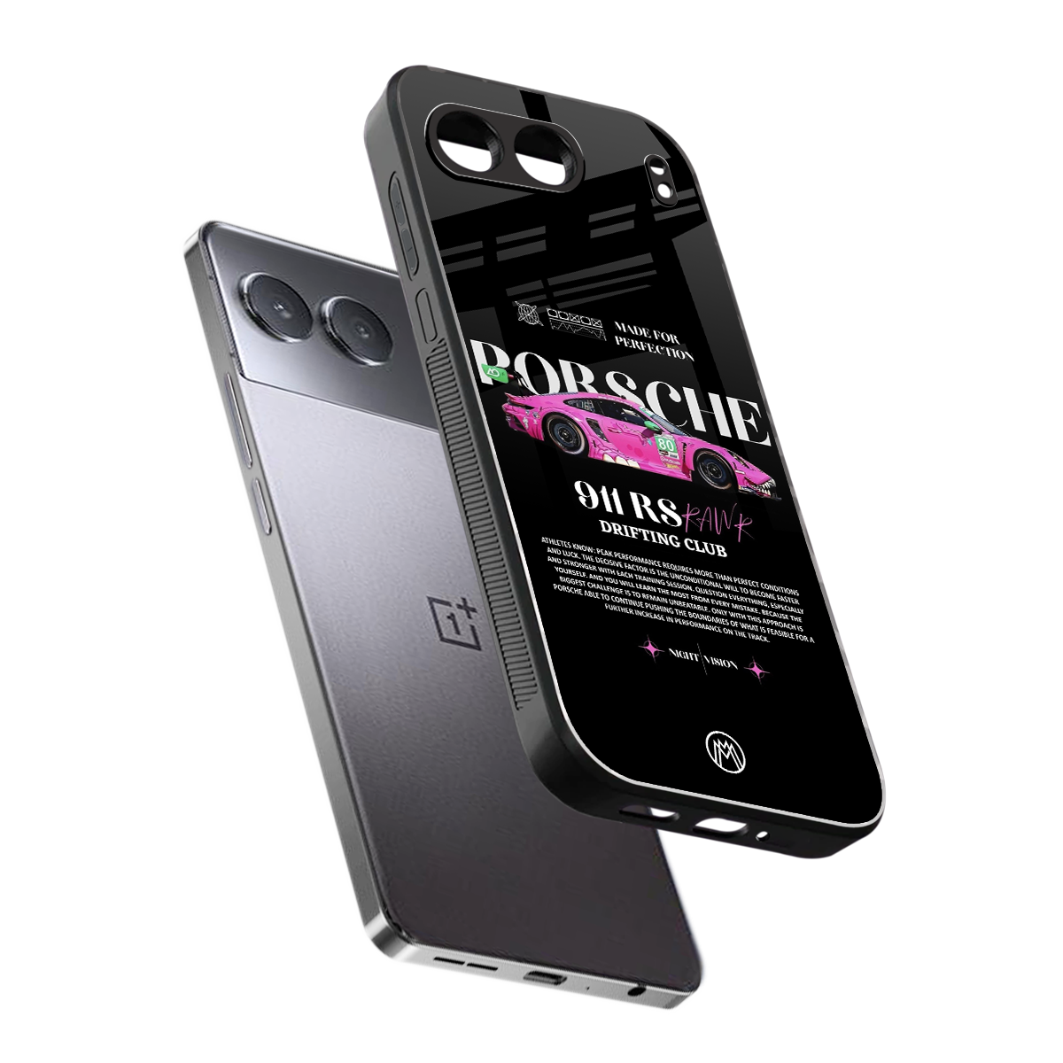 911 drifting club back phone cover | glass case for oneplus nord 4