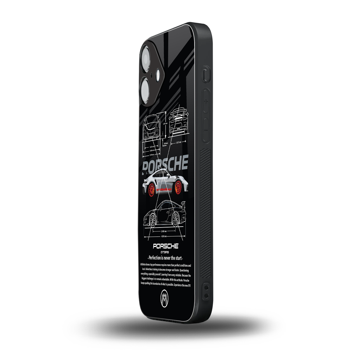 911 gt3 rs back phone cover | glass case for iphone 16 plus