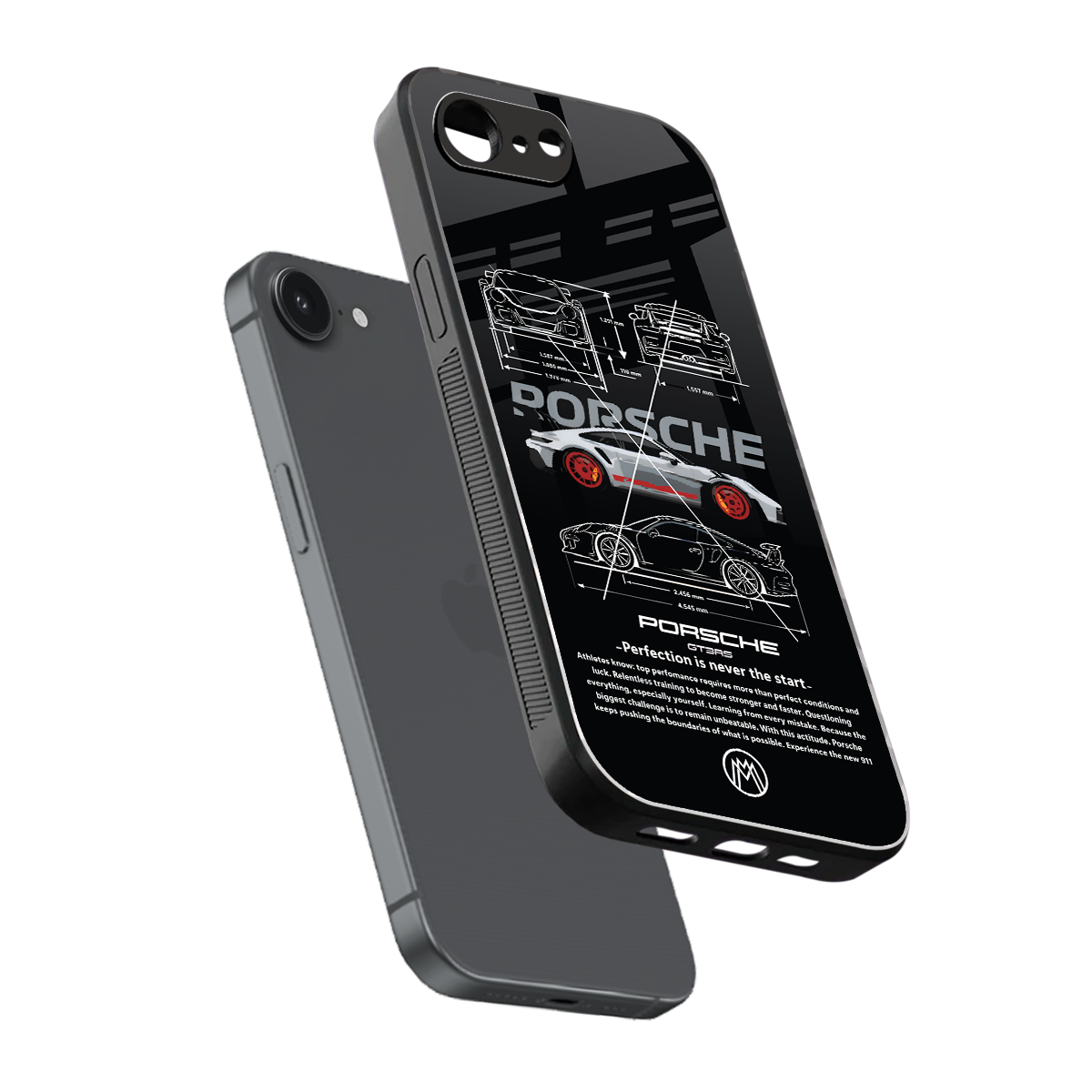 911 gt3 rs back phone cover | glass case for iphone 16e