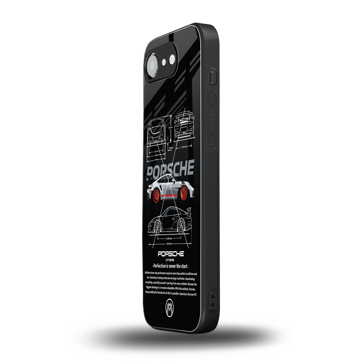911 gt3 rs back phone cover | glass case for iphone 16e