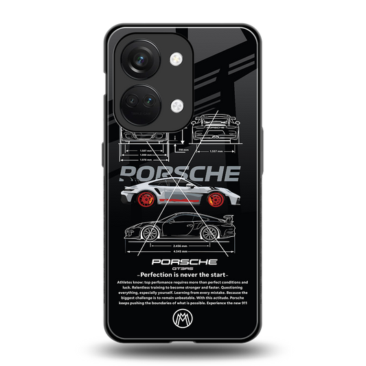 911 gt3 rs back phone cover | glass case for oneplus nord 3