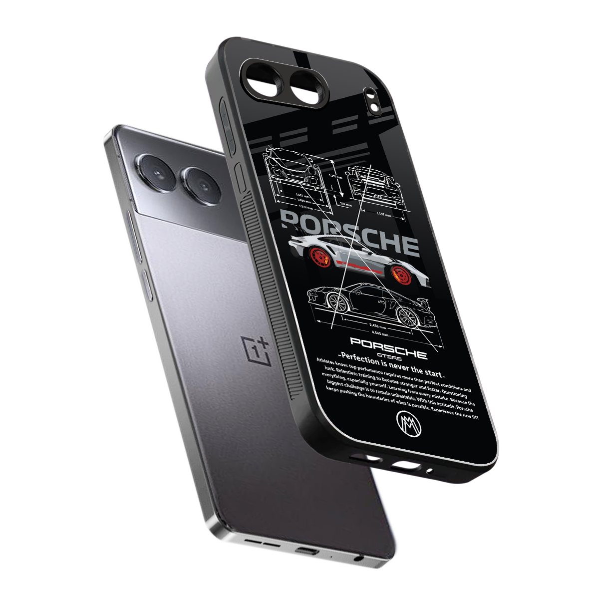 911 gt3 rs back phone cover | glass case for oneplus nord 4