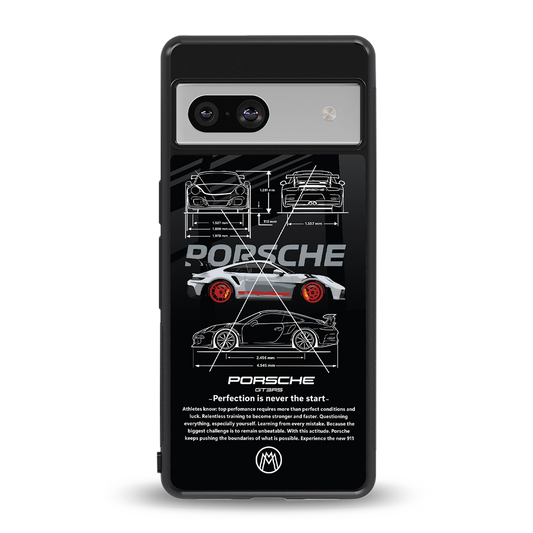 911 gt3 rs back phone cover | glass case for Google Pixel 7