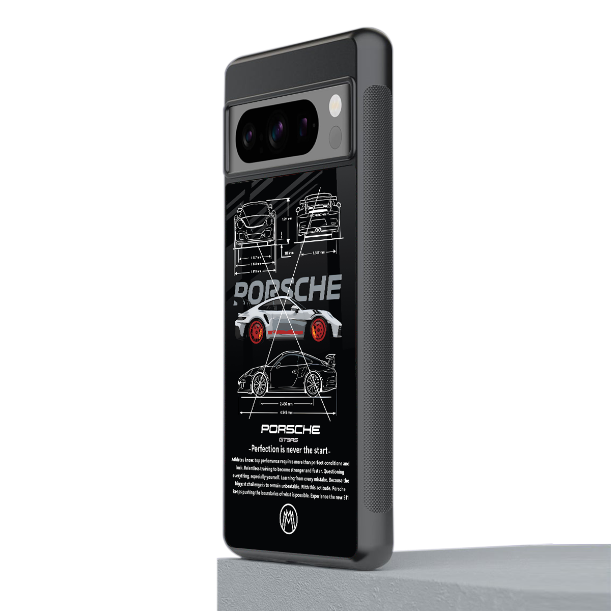 911 gt3 rs back phone cover | glass case for google pixel 8 pro