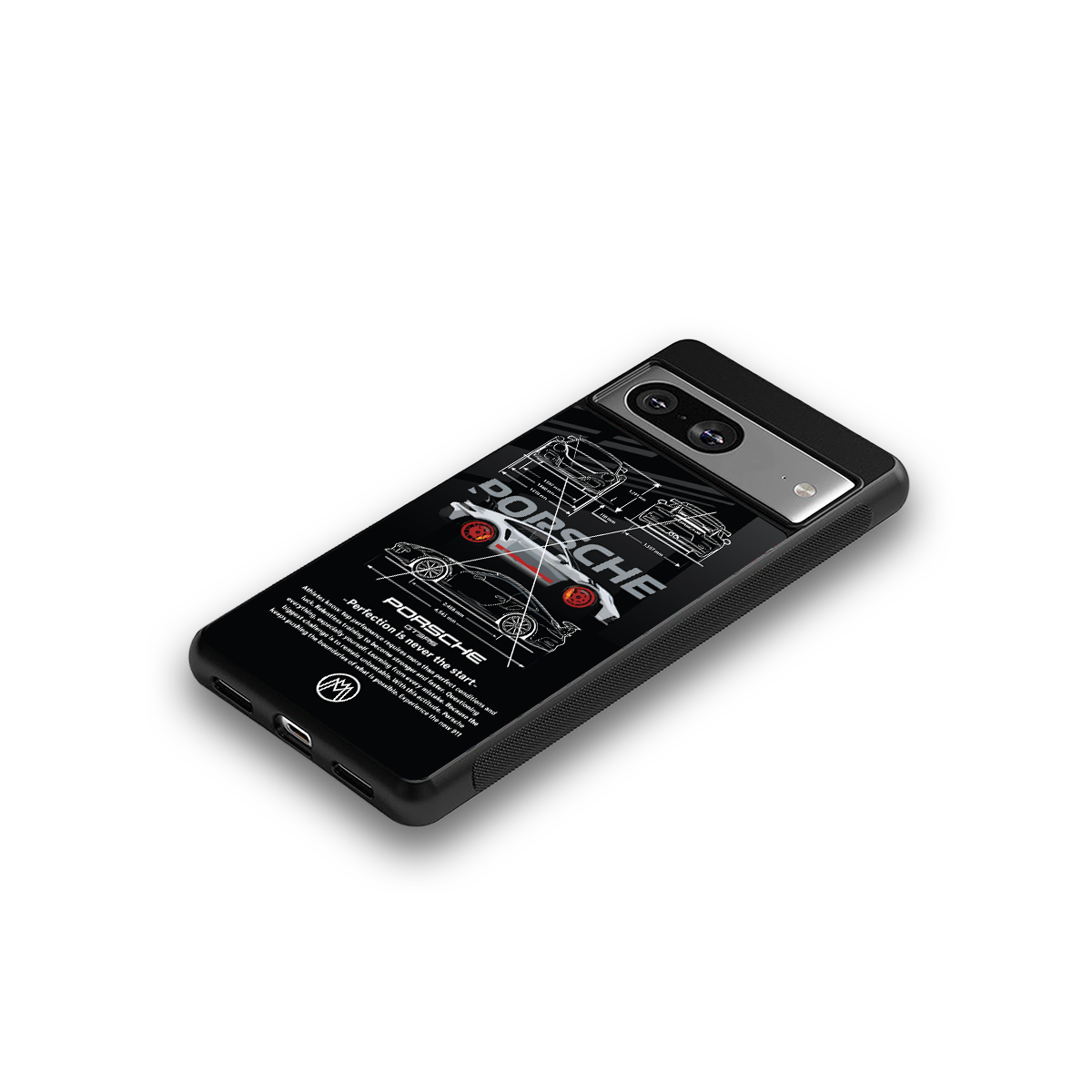 911 gt3 rs back phone cover | glass case for Google Pixel 8