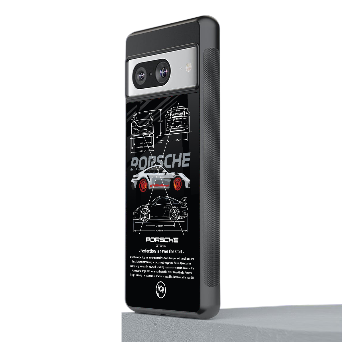 911 gt3 rs back phone cover | glass case for Google Pixel 8
