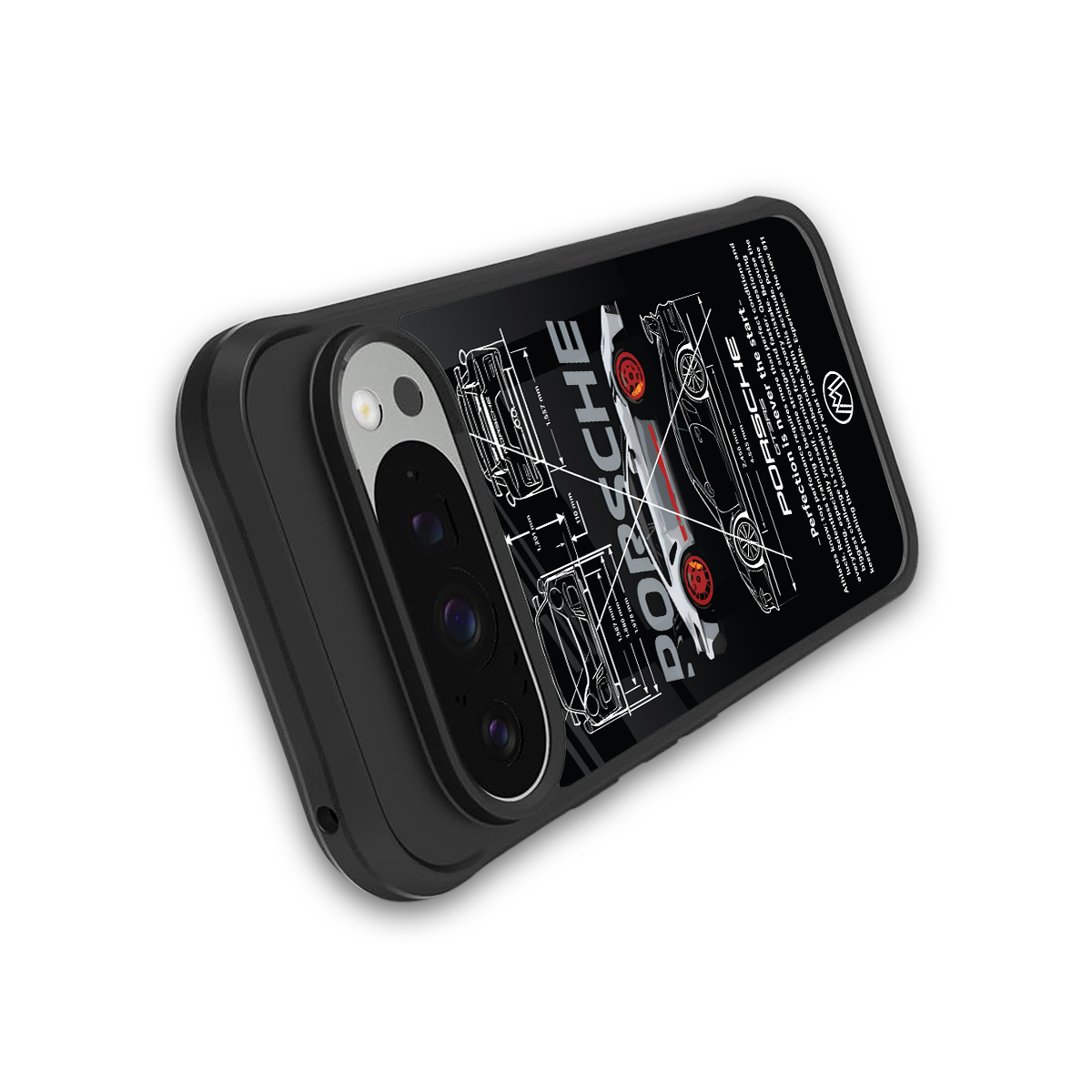 911 gt3 rs back phone cover | glass case for google pixel 9 pro xl