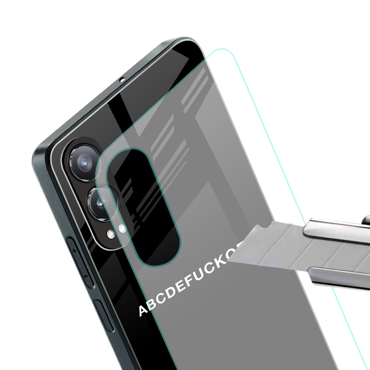 abcdefuckoff back phone cover | glass case for oneplus nord ce 4 lite