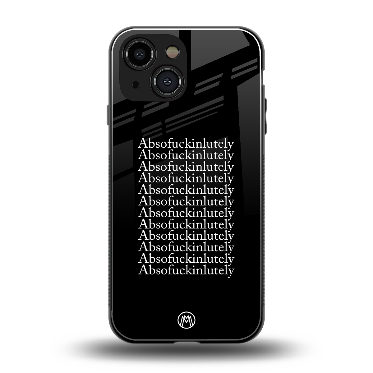 absofuckinlutely back phone cover | glass case for iphone 13 mini