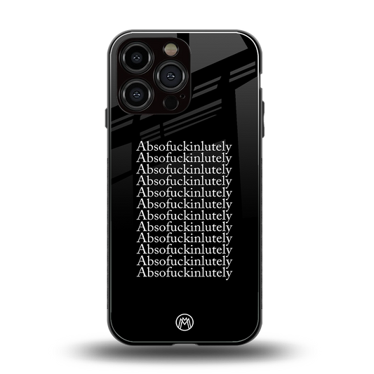 absofuckinlutely back phone cover | glass case for iphone 13 pro max