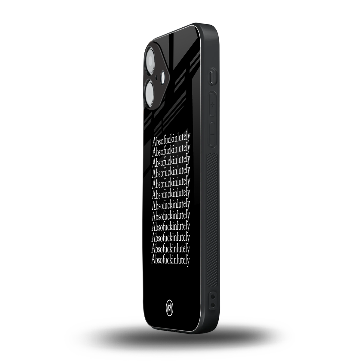 absofuckinlutely back phone cover | glass case for iphone 16 plus