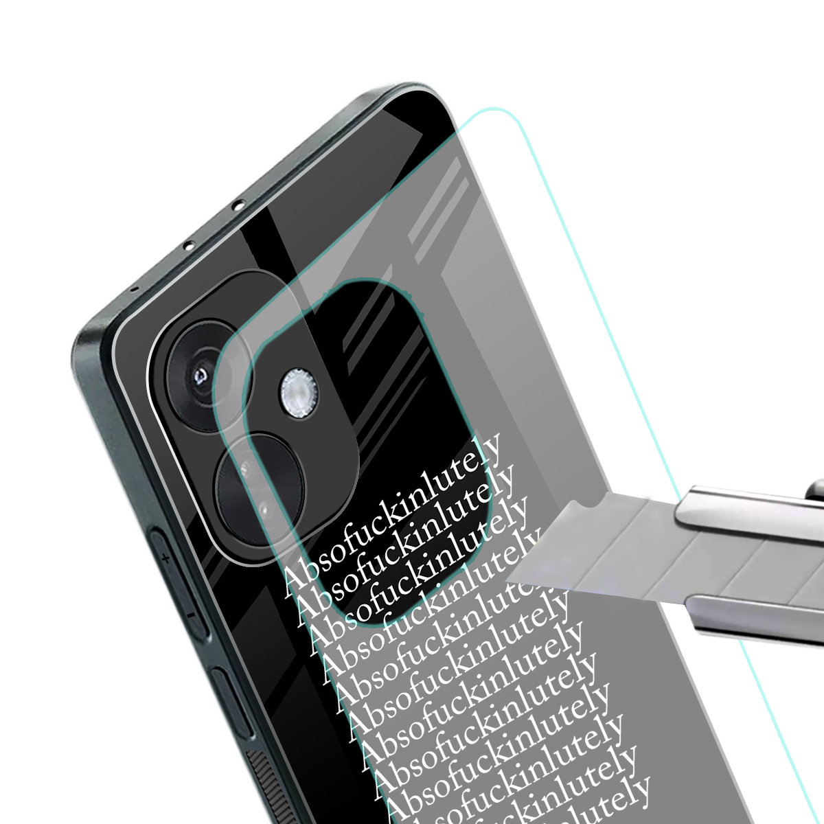 absofuckinlutely back phone cover | glass case for oneplus nord ce 3