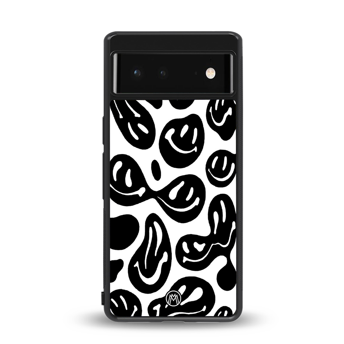 acid smiles bw back phone cover | glass case for Google Pixel 6A