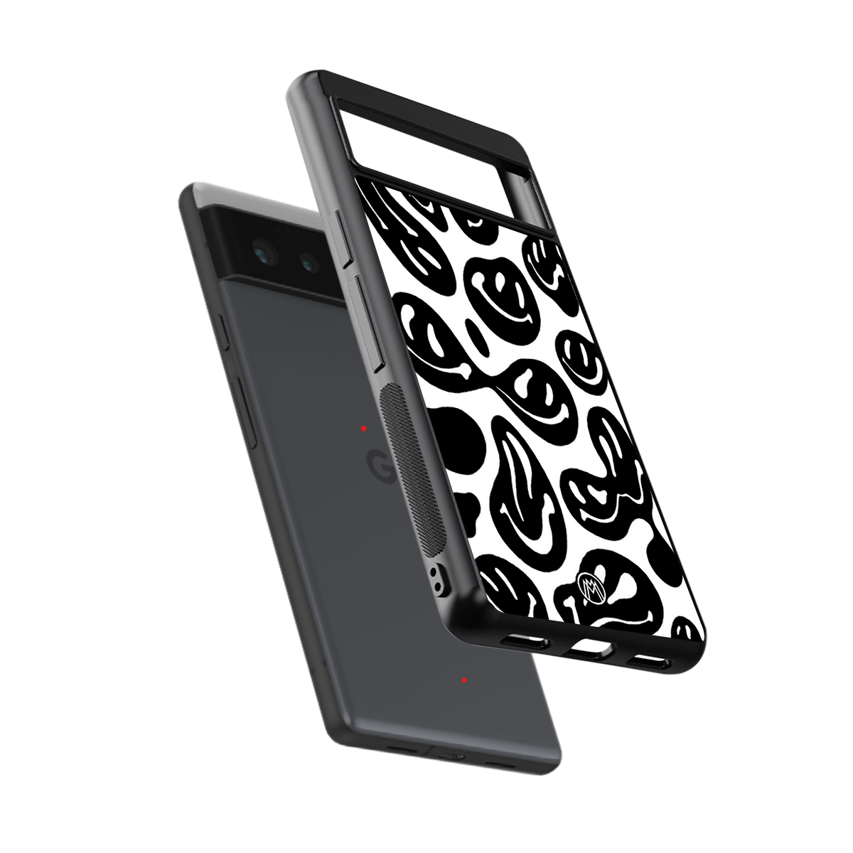 acid smiles bw back phone cover | glass case for Google Pixel 6A