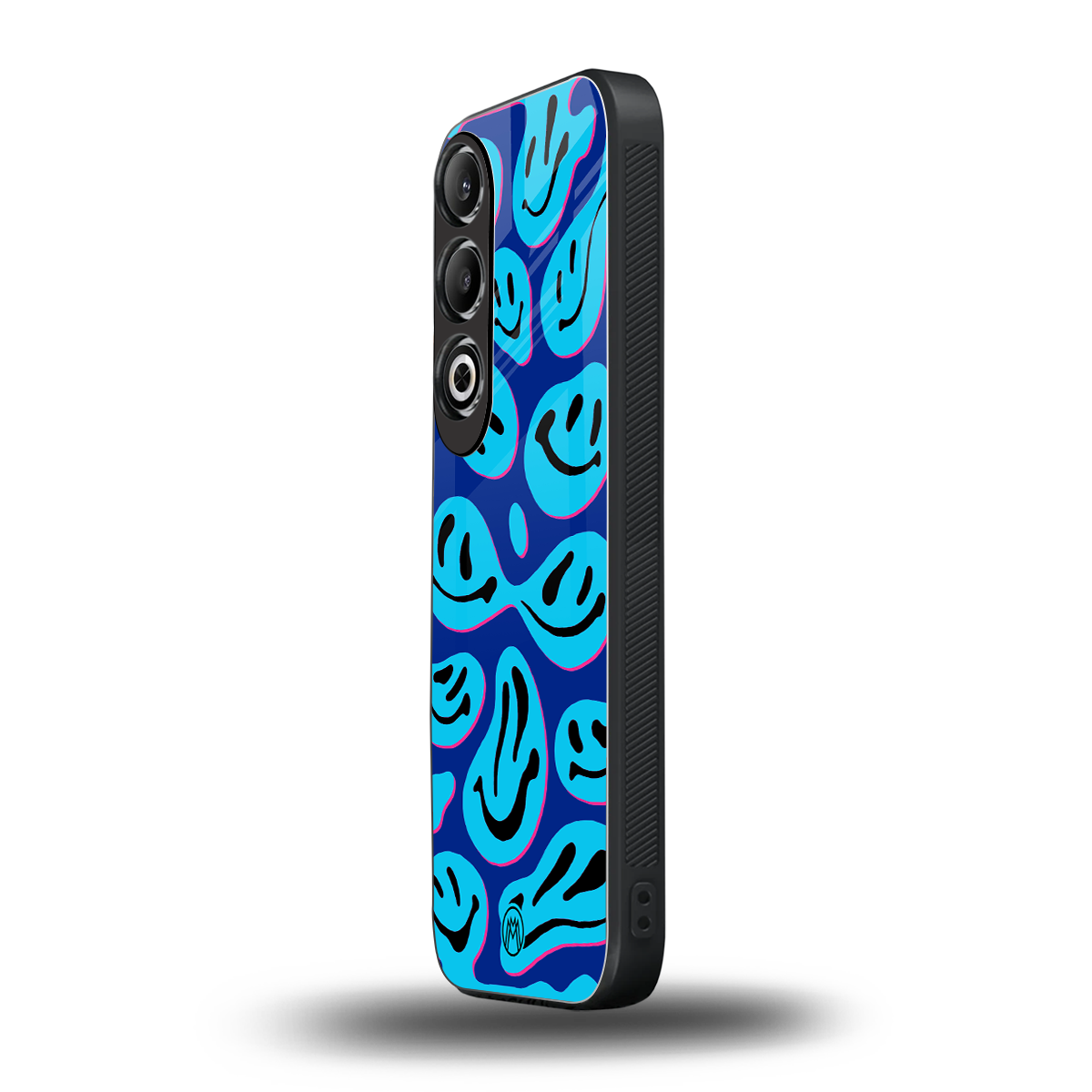 acid smiles blueberry edition back phone cover | glass case for oneplus nord ce 4
