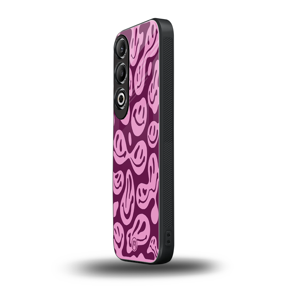 acid smiles grape edition back phone cover | glass case for oneplus nord ce 4