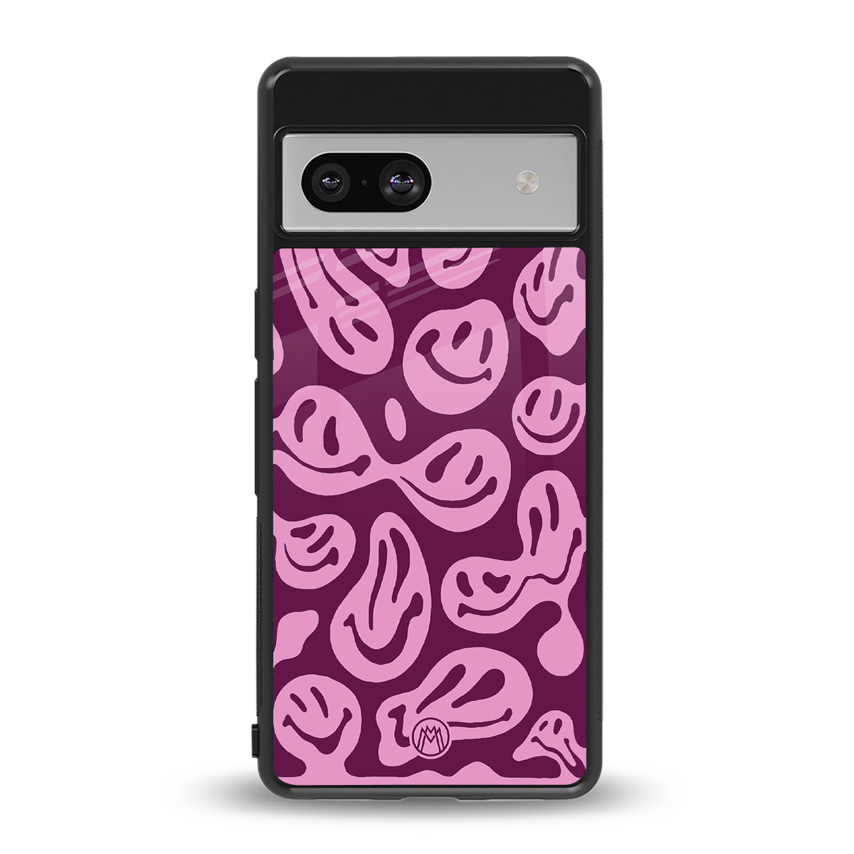 acid smiles grape edition back phone cover | glass case for Google Pixel 7