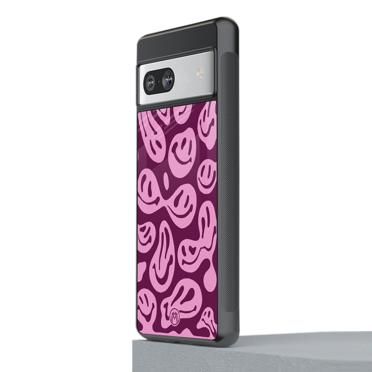 acid smiles grape edition back phone cover | glass case for Google Pixel 7