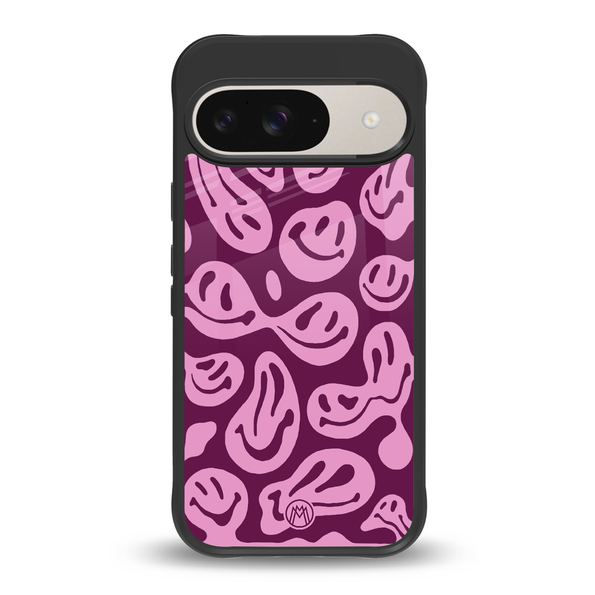 acid smiles grape edition back phone cover | glass case for google pixel 9