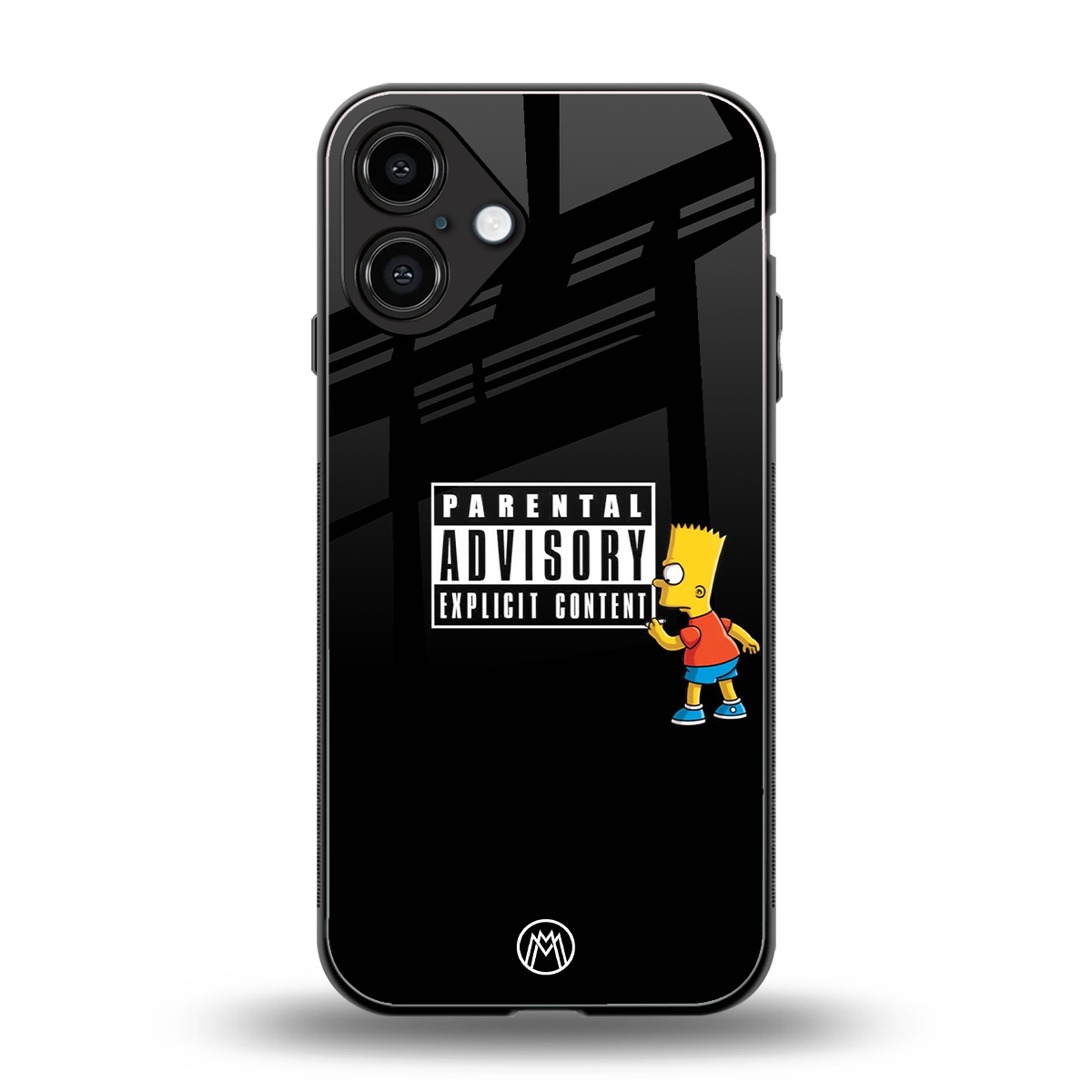 advisory back phone cover | glass case for iphone 16 plus