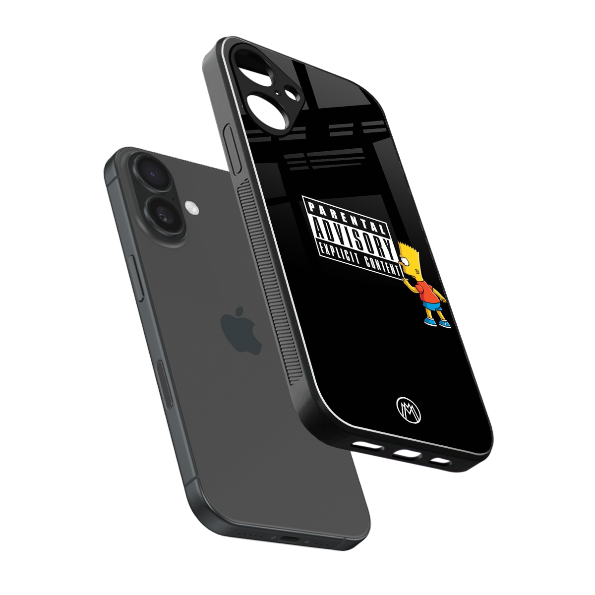 advisory back phone cover | glass case for iphone 16 plus