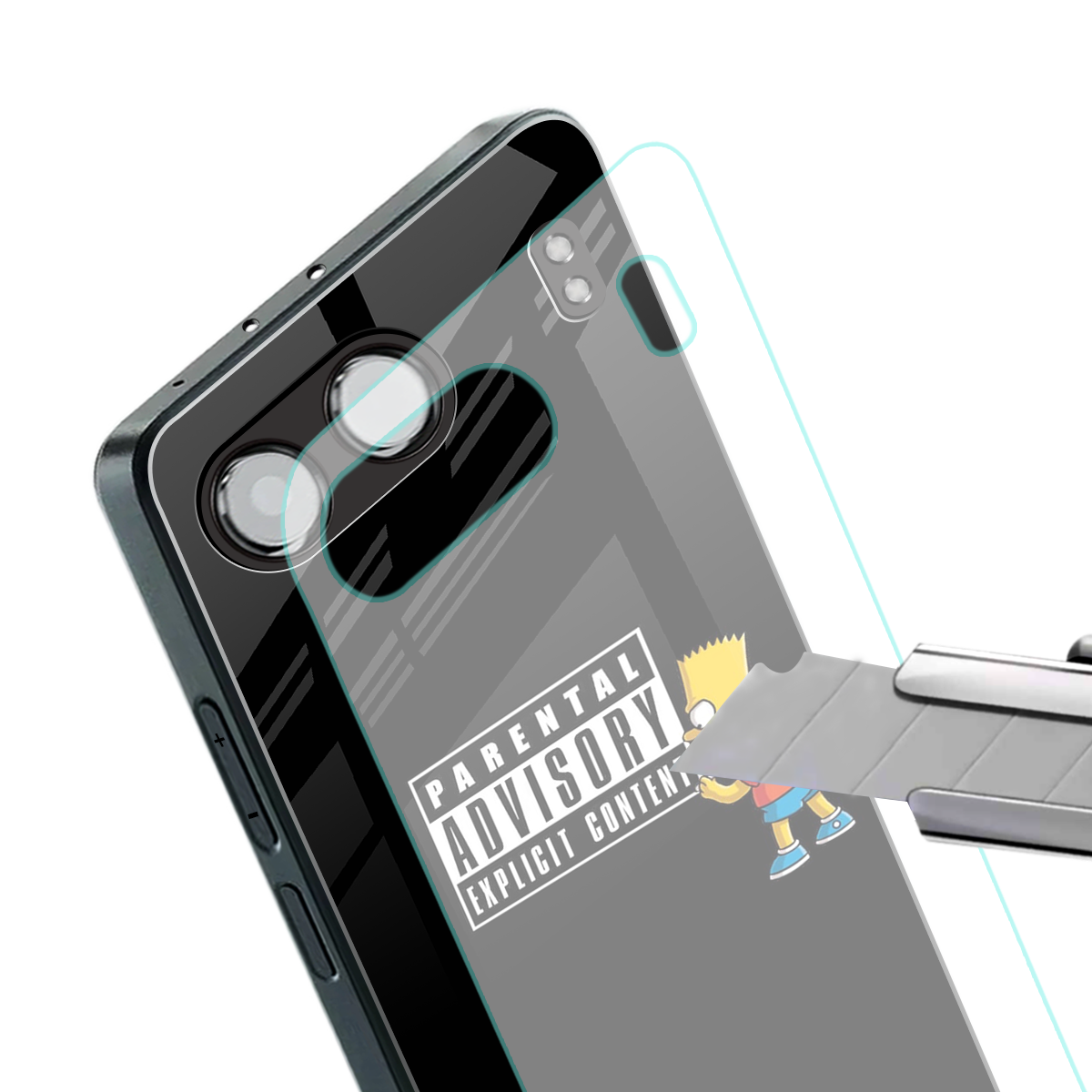 advisory back phone cover | glass case for oneplus nord 4