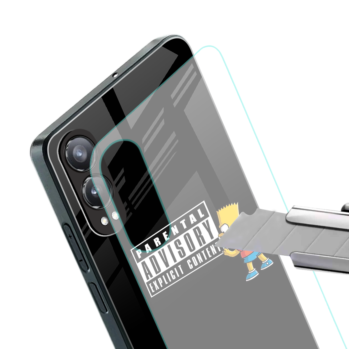 advisory back phone cover | glass case for oneplus nord ce 4 lite