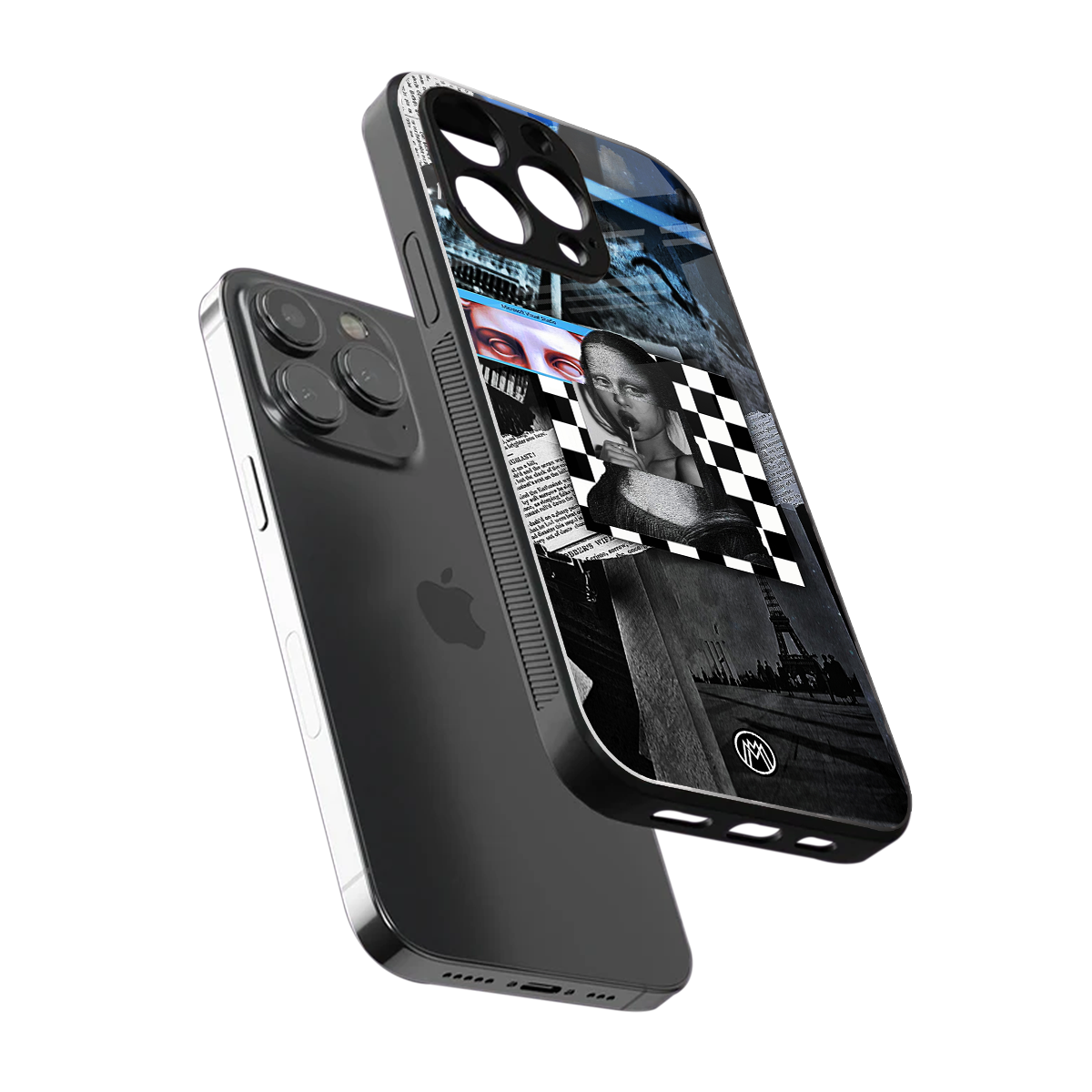 aesthetic mona lisa art back phone cover | glass case for iphone 14 pro max