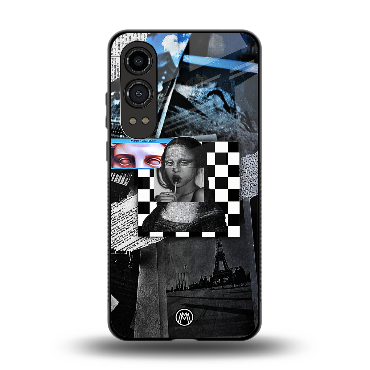aesthetic mona lisa art back phone cover | glass case for oneplus nord ce 4 lite