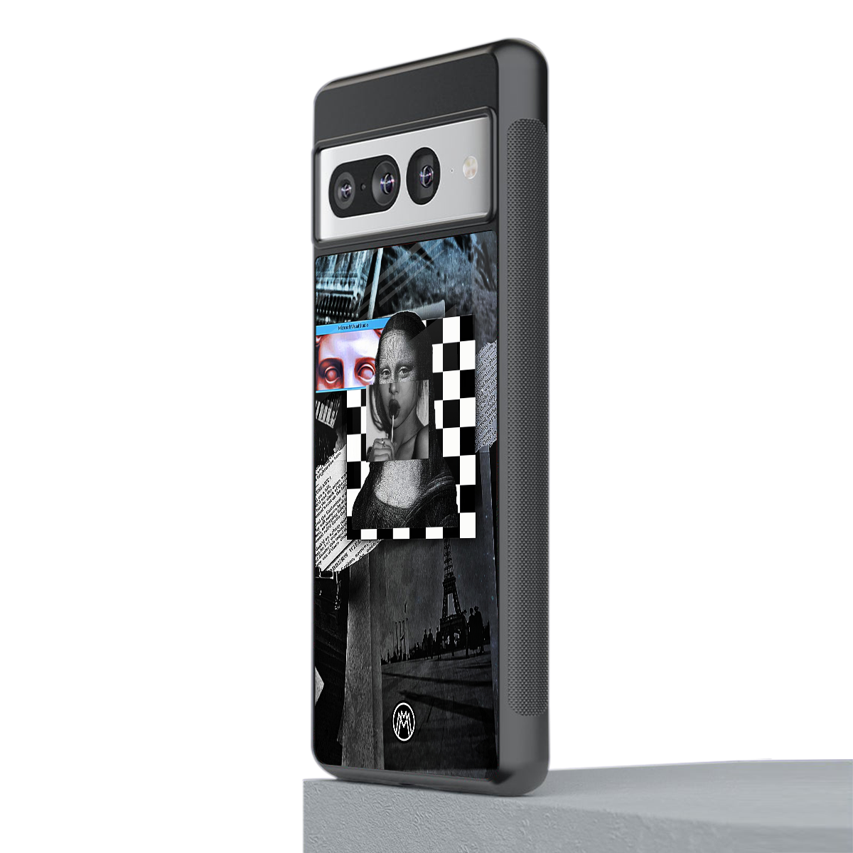 aesthetic mona lisa art back phone cover | glass case for google pixel 7 pro