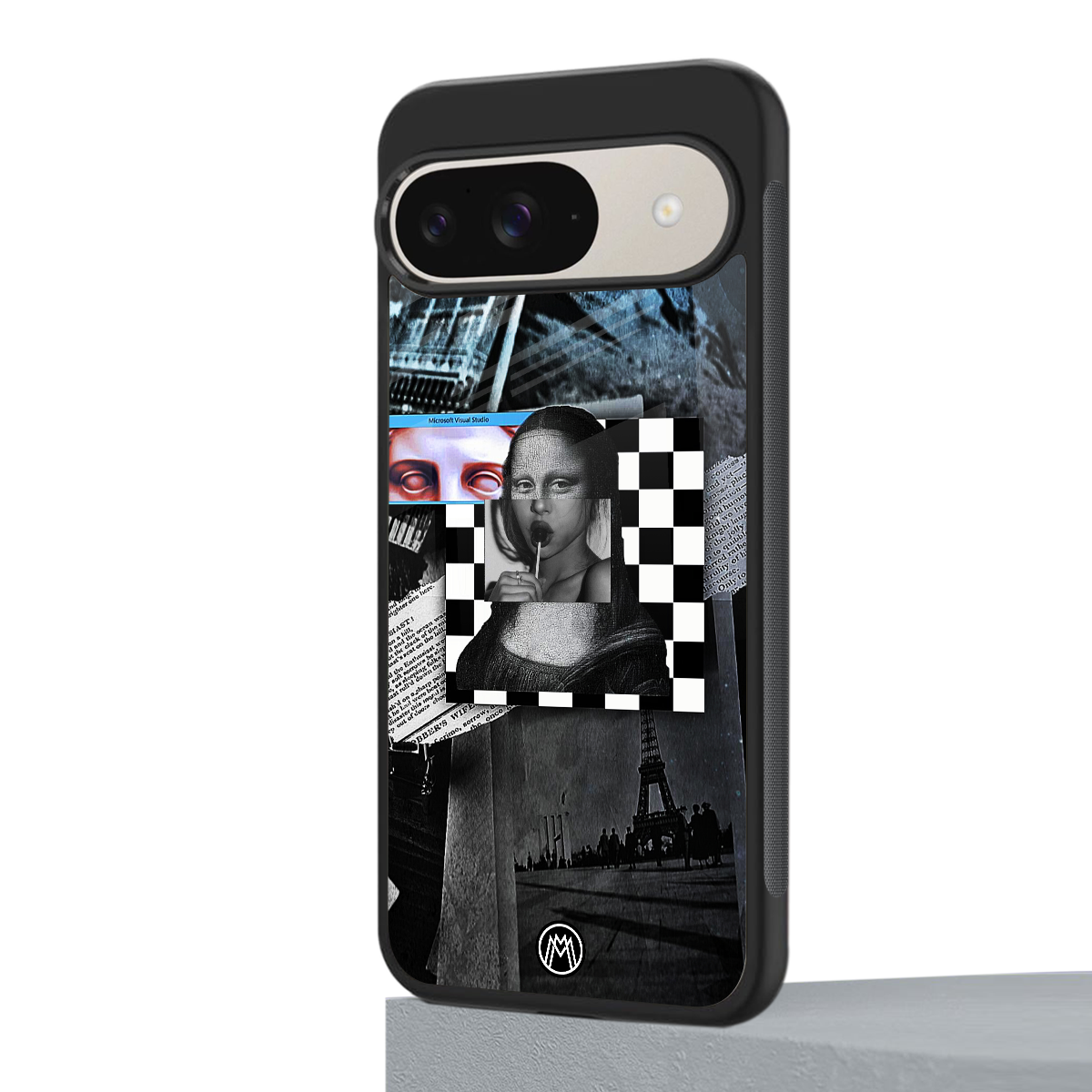 aesthetic mona lisa art back phone cover | glass case for google pixel 9