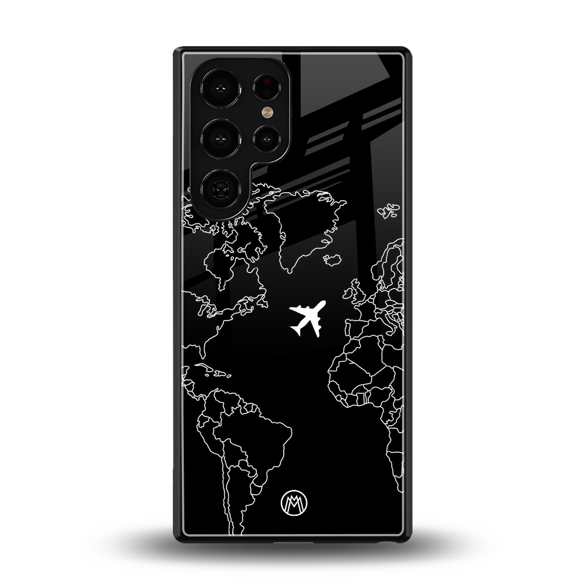 airplane flying wanderlust back phone cover | glass case for samsung galaxy s25 ultra