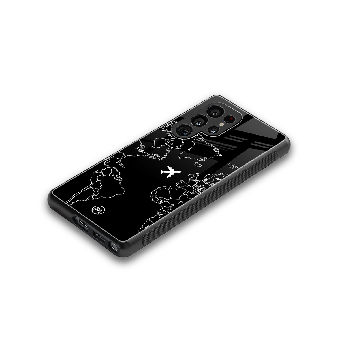 airplane flying wanderlust back phone cover | glass case for samsung galaxy s25 ultra