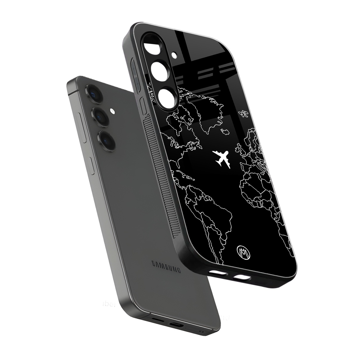 airplane flying wanderlust back phone cover | glass case for samsung galaxy s25
