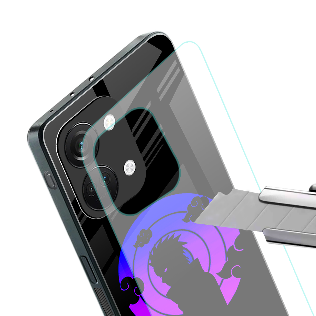 akatsuki minimalistic back phone cover | glass case for oneplus nord 3