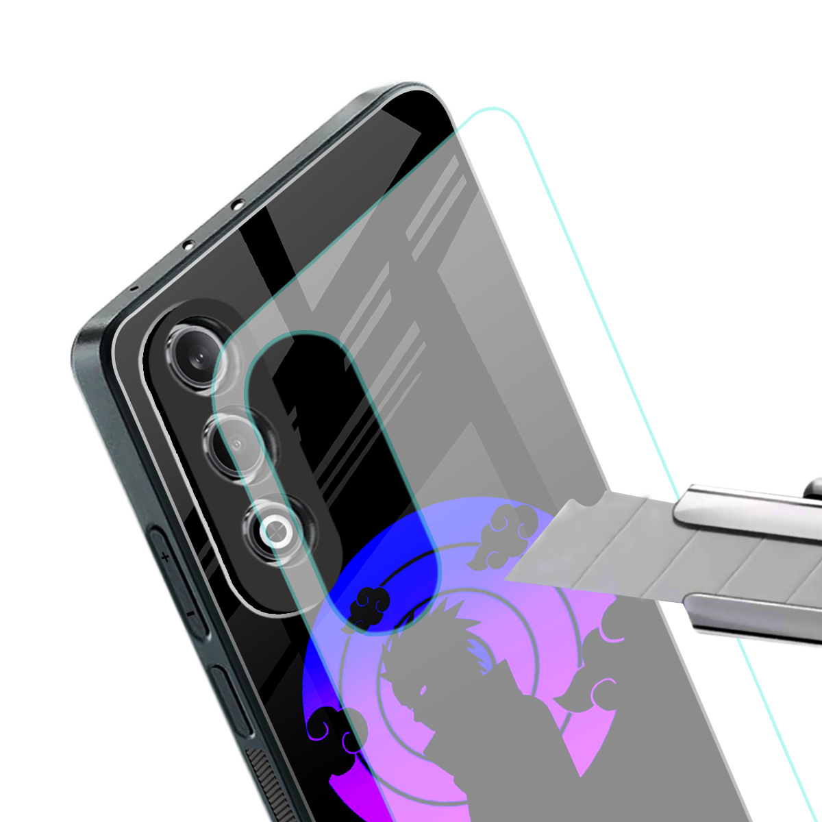 akatsuki minimalistic back phone cover | glass case for oneplus nord ce 4