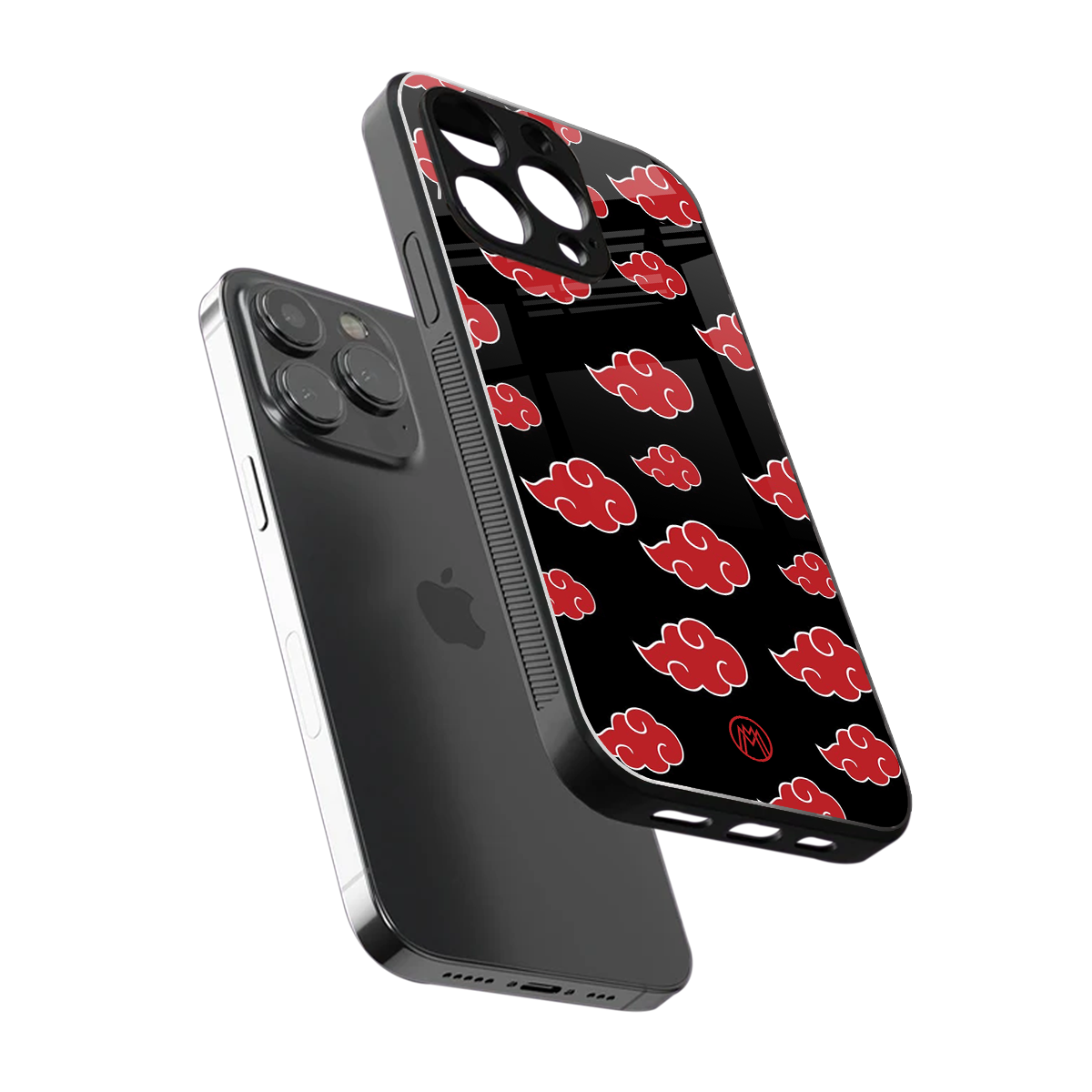 akatsuki naruto anime back phone cover | glass case for iphone 16 pro max