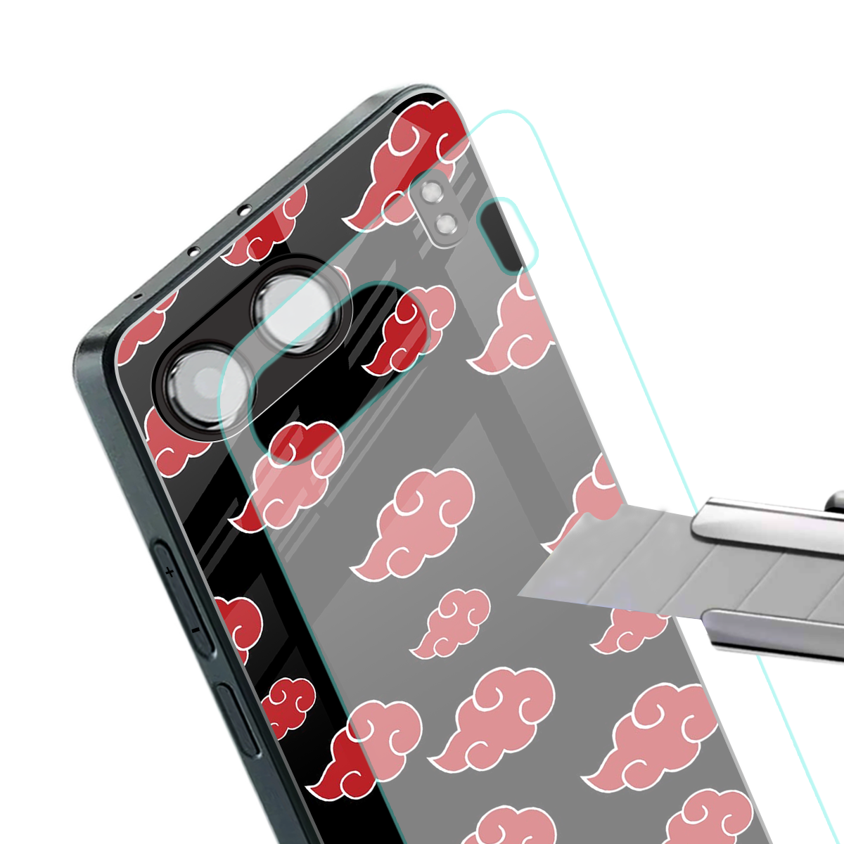 akatsuki naruto anime back phone cover | glass case for oneplus nord 4