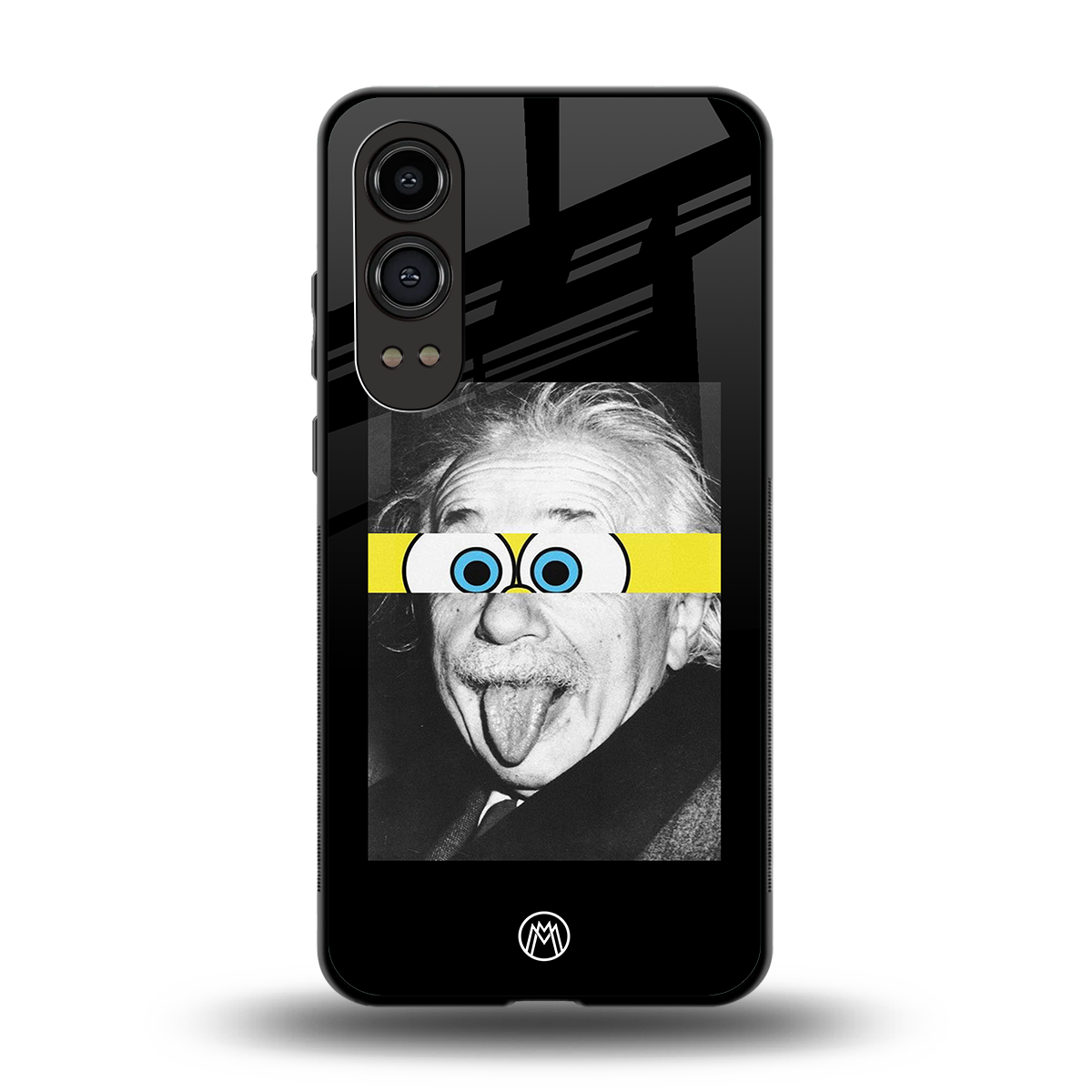 albert einstein spongebob squarepants back phone cover | glass case for oneplus nord ce 4 lite