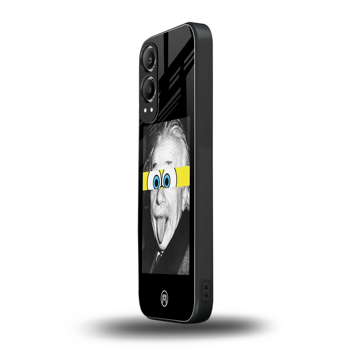 albert einstein spongebob squarepants back phone cover | glass case for oneplus nord ce 4 lite