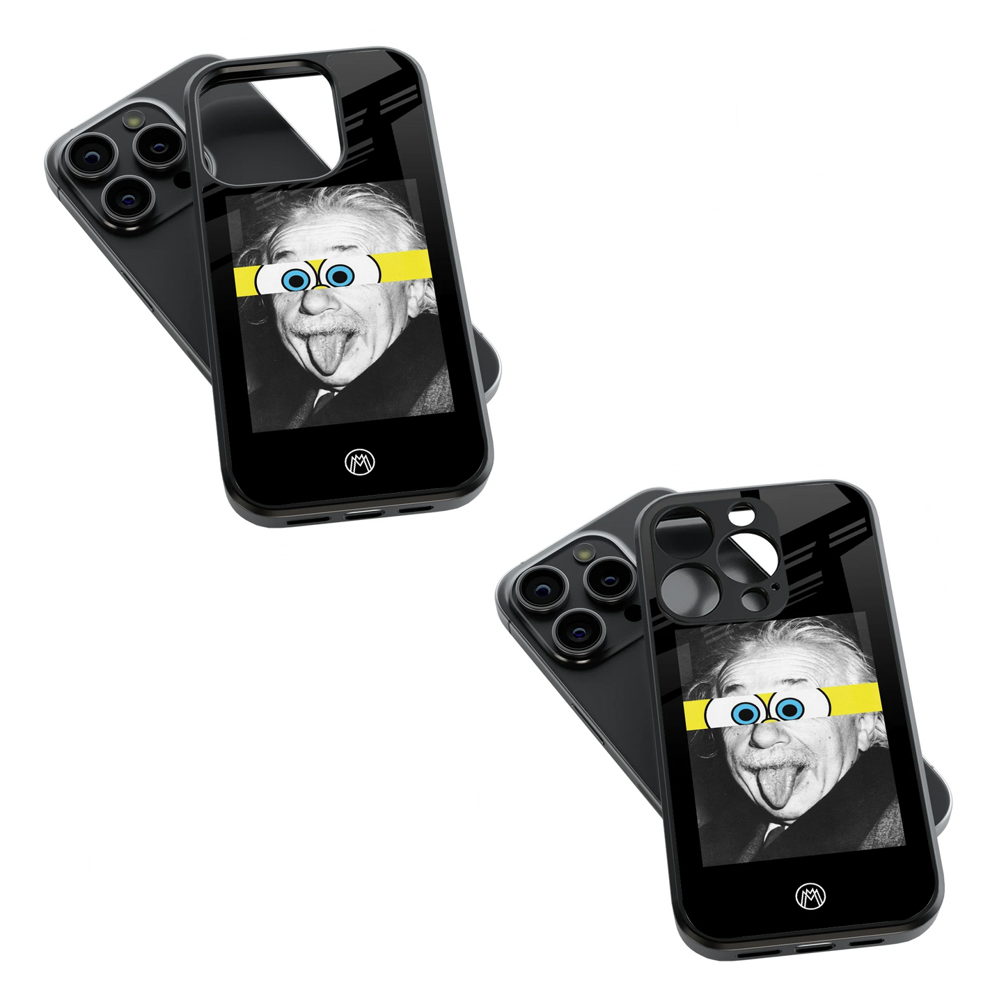 Trendy Glass Back Mobile Case for iPhone, Samsung, Redmi, OnePlus, Google Pixel, Motorola