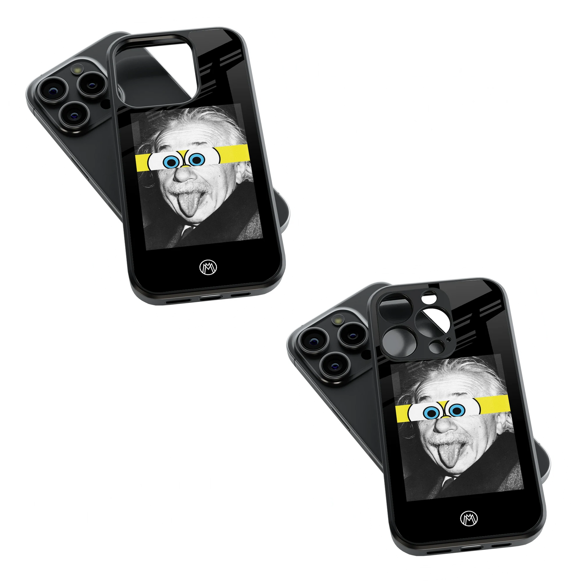 Trendy Glass Back Mobile Case for iPhone, Samsung, Redmi, OnePlus, Google Pixel, Motorola