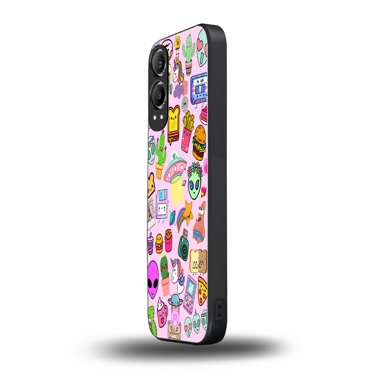 alien stickers studio back phone cover | glass case for oneplus nord ce 4 lite