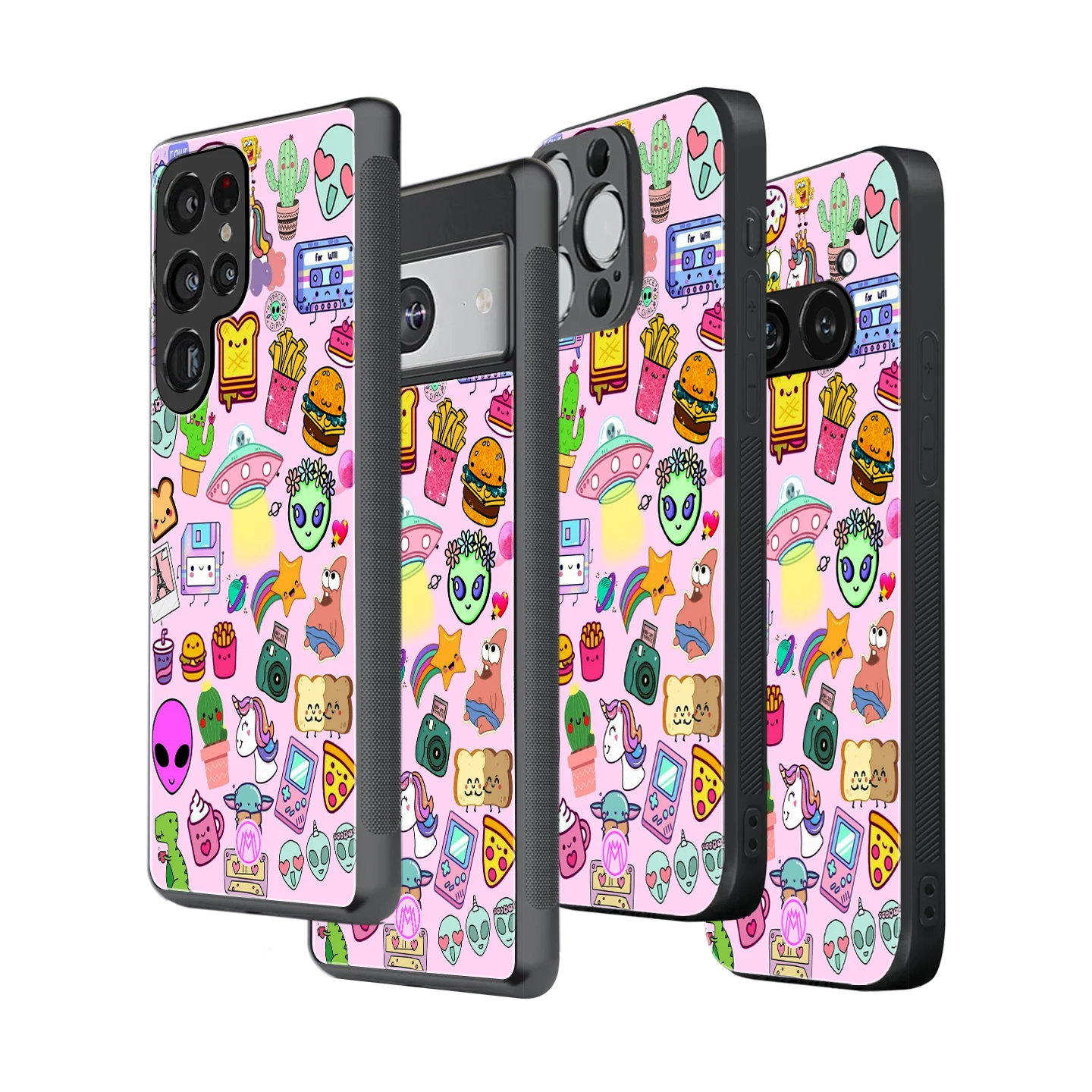 Stylish Glass Back Case for All Smartphones โ iPhone, Samsung, OnePlus, Pixel, Redmi, Oppo, Vivo, Motorola