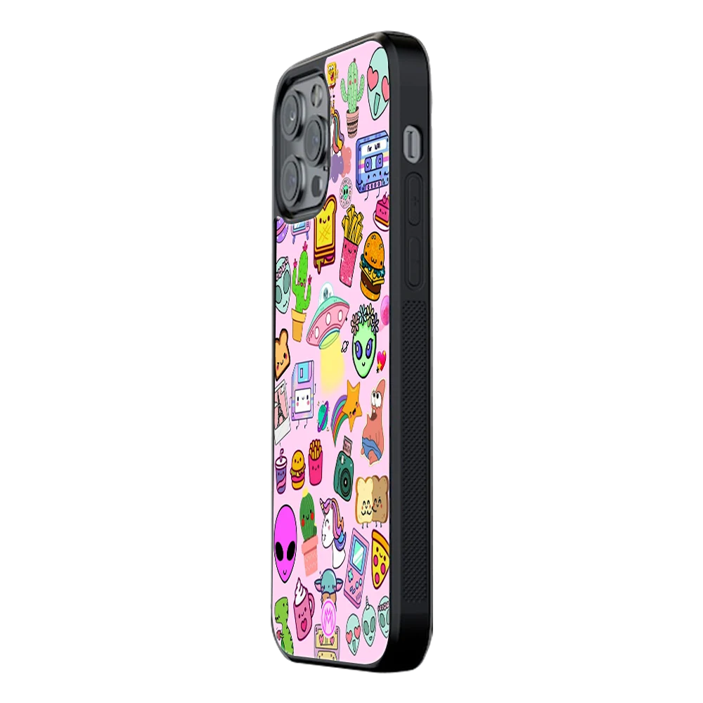 Slim Glass Back Phone Case for Multiple Brands โ iPhone, Samsung, Redmi, OnePlus, Oppo, Vivo